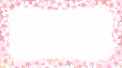 満開の桜フレーム