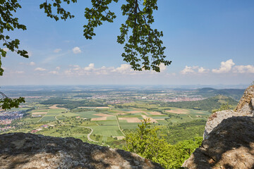 Schwäbische Alb (Swabian Alb) near Stuttgart – Germany, Beautiful View, Hilly, Landscape, green,...