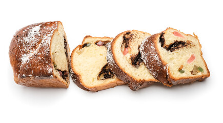 Romanian Traditional sponge cake for Easter or Christmas with chocolate, turkish delight and peanuts