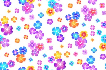 Floral seamless background pattern. Colorful  flowers hand drawn, vector. Spring summer. Fabric swatch, textile design,wrapping paper