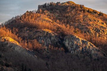 Sunset in the mountains