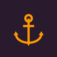 Nautical anchor icon