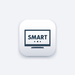Smart tv vector icon