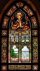 stained glass window in church