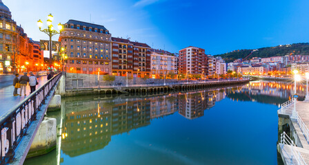 The Estuary of Bilbao, Bilbao, Bizkaia, Basque Country, Spain, Europe