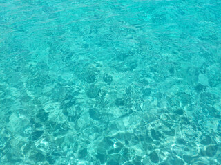Fototapeta na wymiar blue water in Mediterranean Sea