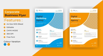 Creative professional corporate business flyer