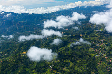 Obraz premium Aerial view between San Jose and Puerto Jimenez, Costa Rica, Central America, America