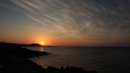 Fototapeta premium jeju island sunset