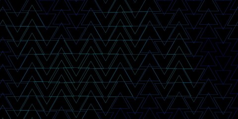 Dark BLUE vector backdrop with lines, triangles.