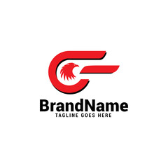 Eagle logo vector template.