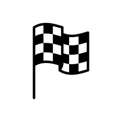 Finish outline icon. Symbol, logo illustration for mobile concept and web design.