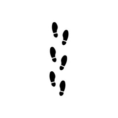 Footprint outline icon. Symbol, logo illustration for mobile concept and web design.