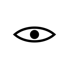 Vision outline icon isolated. Symbol, logo illustration for mobile concept, web design and games.