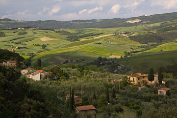 Fototapeta na wymiar Landscape near Volterra, Province of Siena, Tuscany, Italy, Europe 