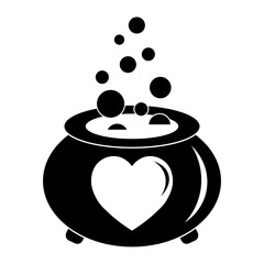 Simple illustration of heart icon for St. Valentines Day