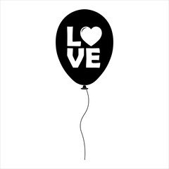 Simple illustration of heart icon for St. Valentines Day