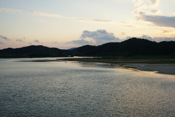  Kumano Beach at dusk in Tanegashima, Kagoshima, Japan - 鹿児島県 種子島 熊野海水浴場の夕暮れ