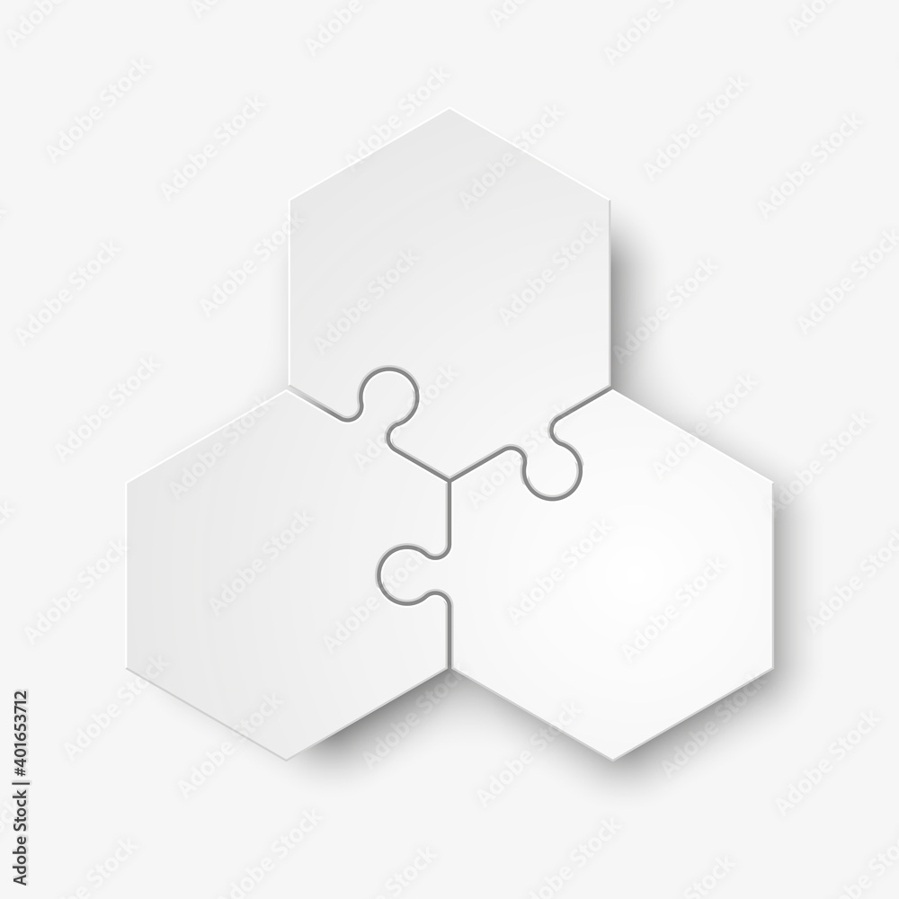 Aufkleber white puzzle presentation infographic template with explanatory text field for business statistics i