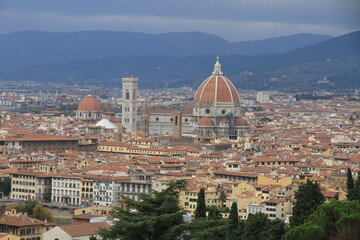 Fototapeta na wymiar Florence aerial view