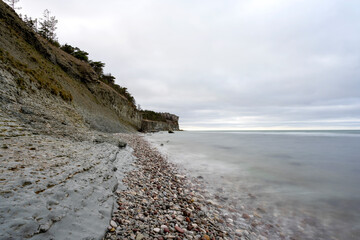 Coastal erosion landscape