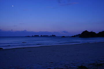  Kumano Beach at dusk in Tanegashima, Kagoshima, Japan - 鹿児島県 種子島 熊野海水浴場の夕暮れ