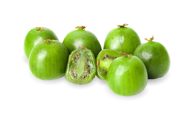 mini kiwiberry isolated on white background
