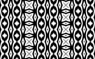 Abstract black white template. Ethnic geometric stylish art wallpaper.Vector graphics for design and decor. 