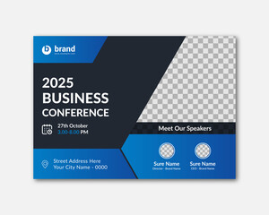 Business Conference Flyer, Horizontal Conference Flyer