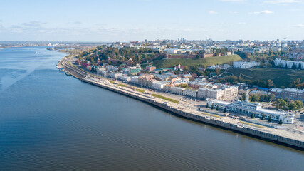 Volga river embankment in Nizhny Novgorod	