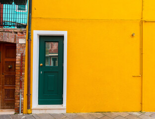 Obraz na płótnie Canvas Colorful traditional houses in the Burano. BURANO ISLAND, VENICE.
