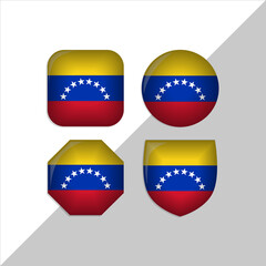 Venezuela flag icons theme. isolated on a white background. can be used for websites and additional designs. vector 