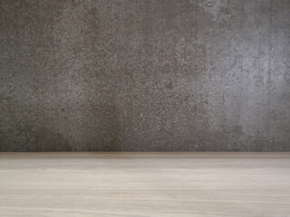 woodfloor and cement background beautiful shadow light.