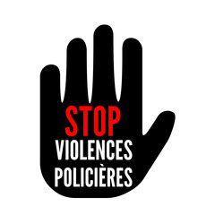 Symbole stop aux violences policières 