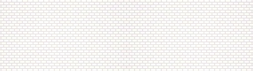 Panorama white brick wall texture , wallpaper modern interior and exterior and backdrop design