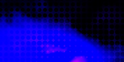 Dark Pink, Blue vector backdrop with dots.