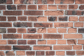 old masonry consisting of bricks serves as background
