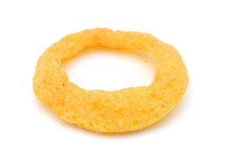 Onion rings isolated on white background