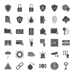 Security Solid Web Icons