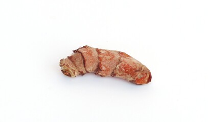 Turmeric on a white background