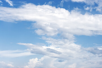 Amazon river, Amazon jungle, South America, clouds above the river, Peru, Ecuador