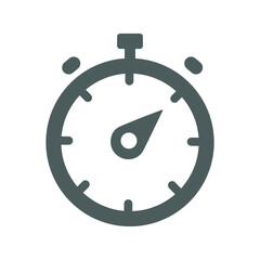 Speed, timer icon. Gray version vector