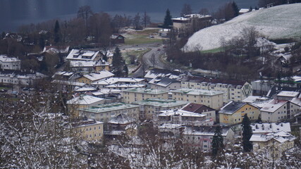 village in winter