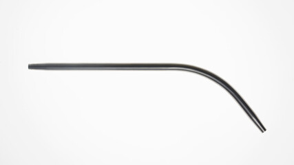 dental surgical saliva ejector, top view on white background