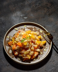 salad with orange