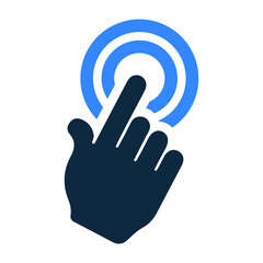 Gesture, touch screen icon. Editable vector isolated on a white background.