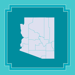 vector map of Arizona