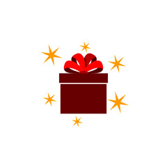 Gift Box Icon isolated on white background