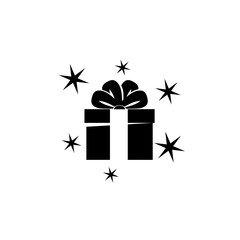Gift Box Icon isolated on white background