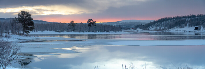 Norwegian winter landscape